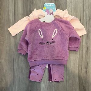 Pekkle Kids Matching Set - Purple and Pink